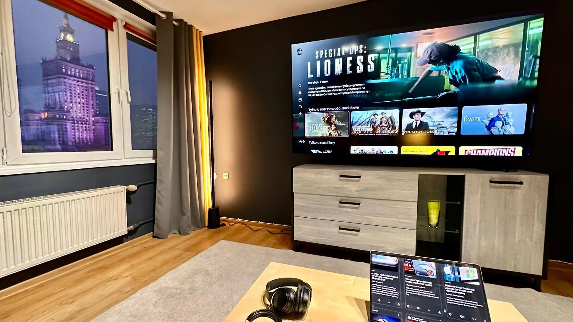 View 3 Fast Wifi 1Gbs 85'Tv Amazontv Hbo Disney+ Varšava Apartmán